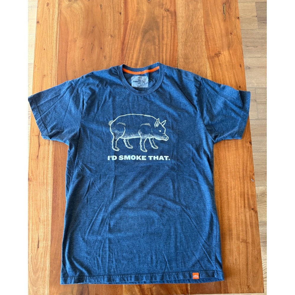 Traeger Men's "I'd Smoke That" Blue T-shirt Size L
